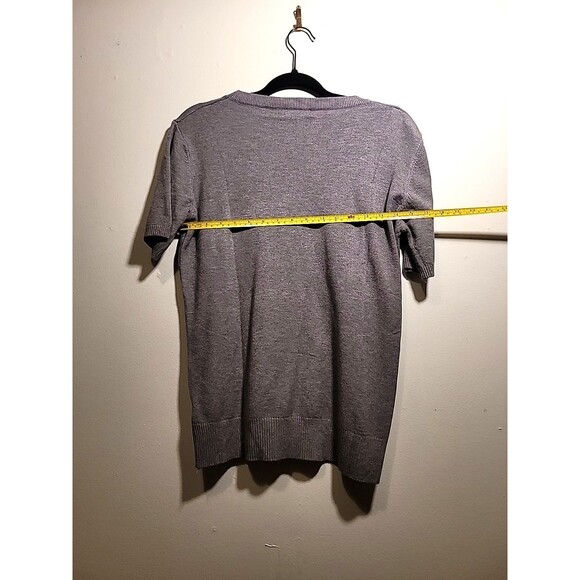 Grey Sweater Shirt, Short Sleeve, Daimidy, Size Medium, Super Soft - Picture 3 of 4